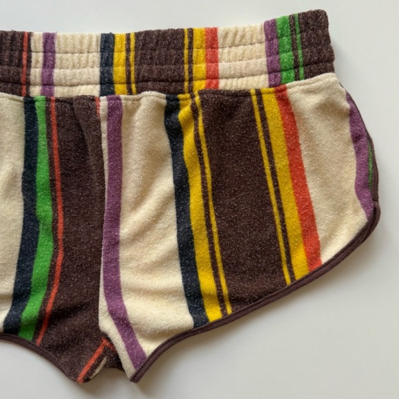 Urban Outfitters “Out From Under” Womens Striped Terry Low Rise Shorts - S - Picture 8 of 9